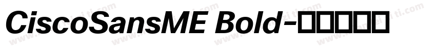 CiscoSansME Bold字体转换
